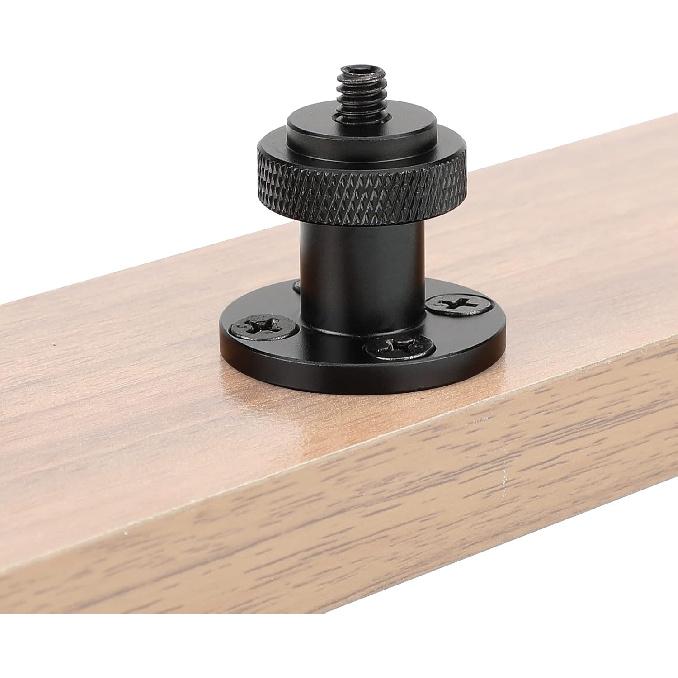CAMVATE 1/4"-20 Male Thread Screw Support with Wall/Table Mount Round-Shape - 3084