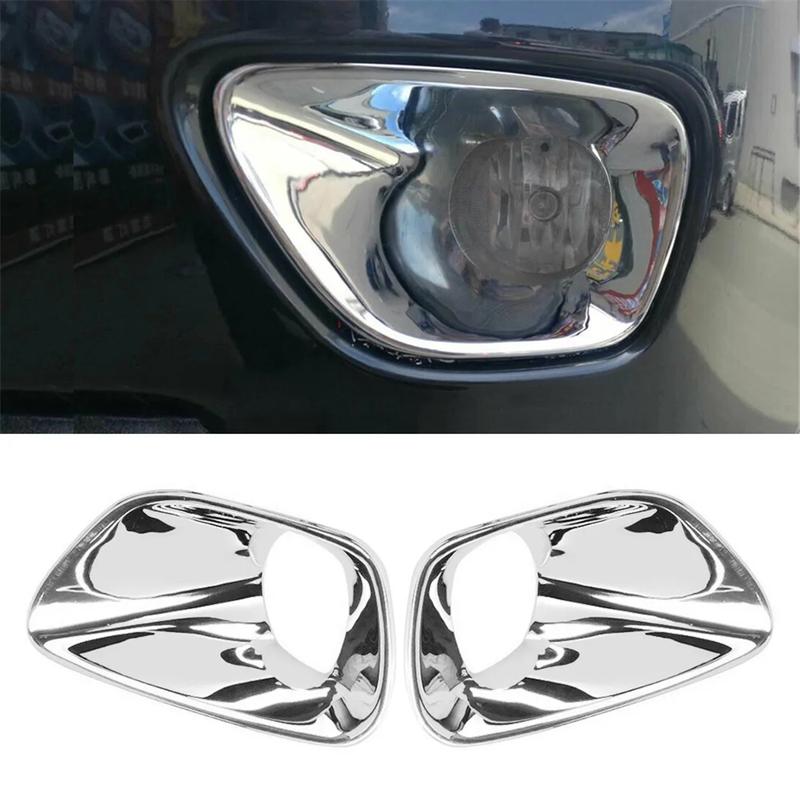 Car Front Bumper Fog Light Cover for Jeep Grand Cherokee 2011-2013 Chrome Fog Lamp CoverJADD