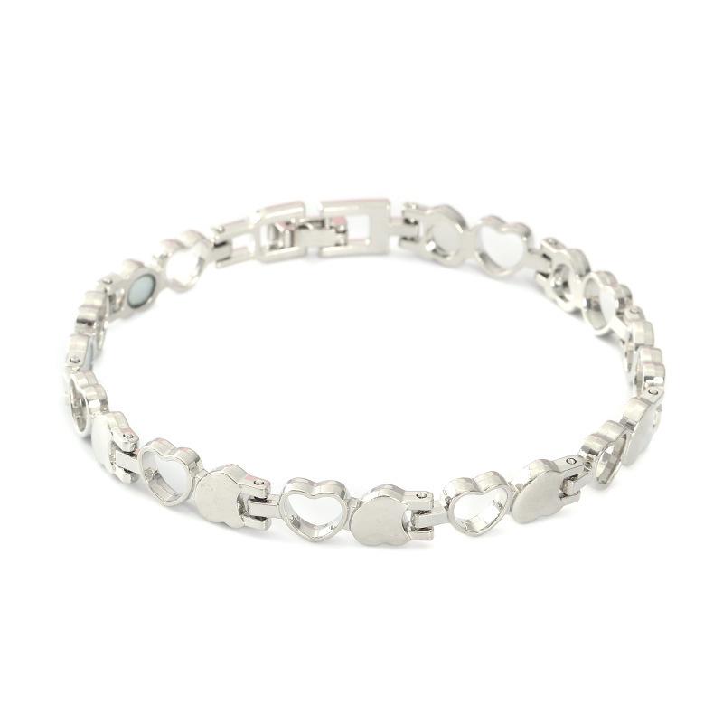 Магнитный регулируемый браслет для пар в форме сердца - Европейский и американский простой модный дизайн