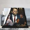 Charlie Kirk Bootleg Blankets Flannel Summer Breathable Warm Throw Blanket for Sofa Bedroom Bedspread