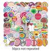 50pcs Waterproof Cartoon Lollipop Graffiti Stickers for Kids DIY Skateboards & Luggage