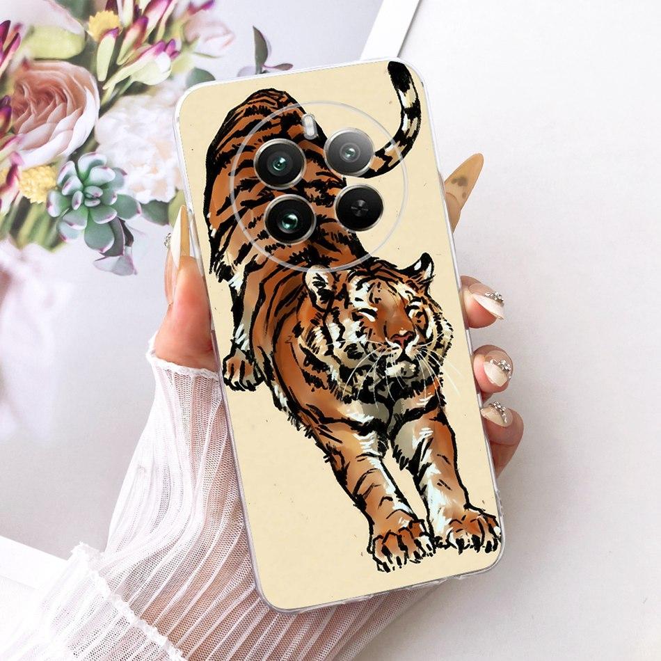 For Realme 12 Pro+ 12Pro 5G Cool Dragon Tiger Pattern Phone Case For Realme 12 Pro Plus 5G Soft Silicone TPU Cases