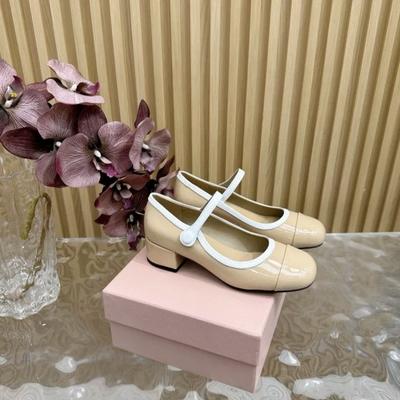 Pre-sale~ Retro Mary Jane Shoes Women's 2025 Spring and Autumn French Evening Wind Square Head Thick Heel Light Mouth Single Shoes
