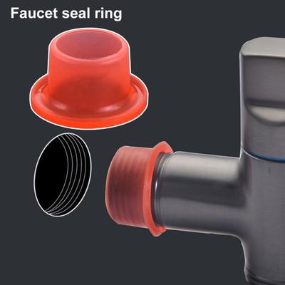 20/60Pcs Faucet Seal Leak-Proof Silicone Gasket Easy Installation Sealing Ring Replacement for 4-point Tube