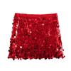 2026 Winter Women's European & American Style Sequin Miniskirt: Sexy Hip-Hugging Short Skirt