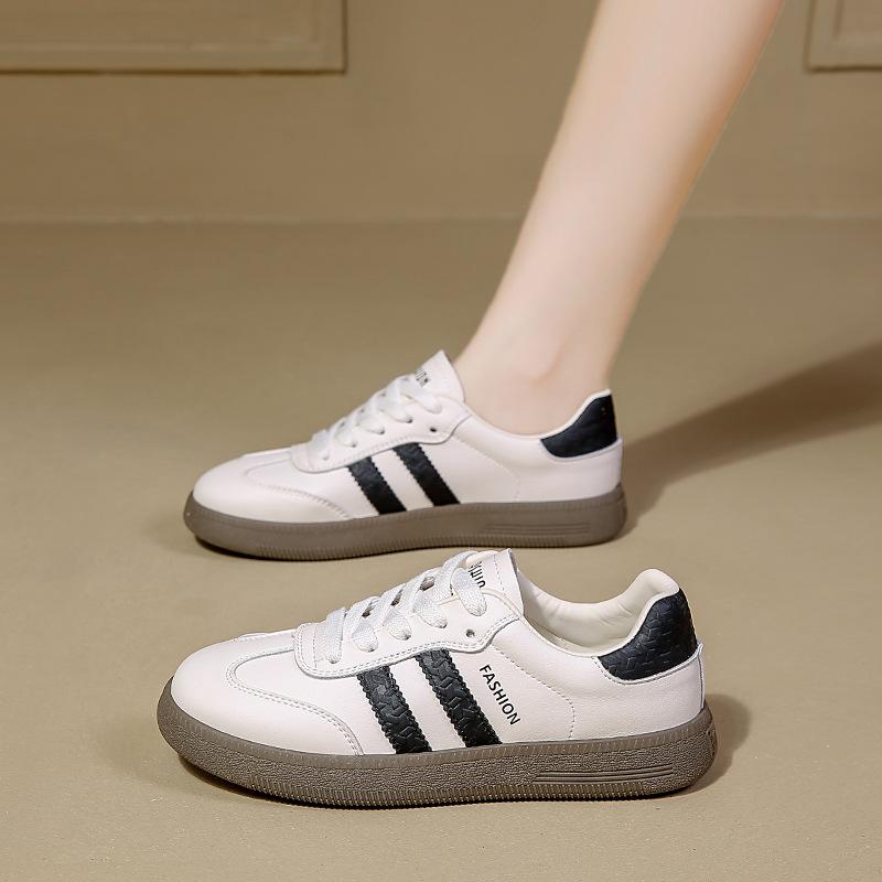 

Dexun little white shoes girls versatile spring and autumn flat platform 2025 summer new Internet celebrity orders surge casual sports shoes 40 чёрный