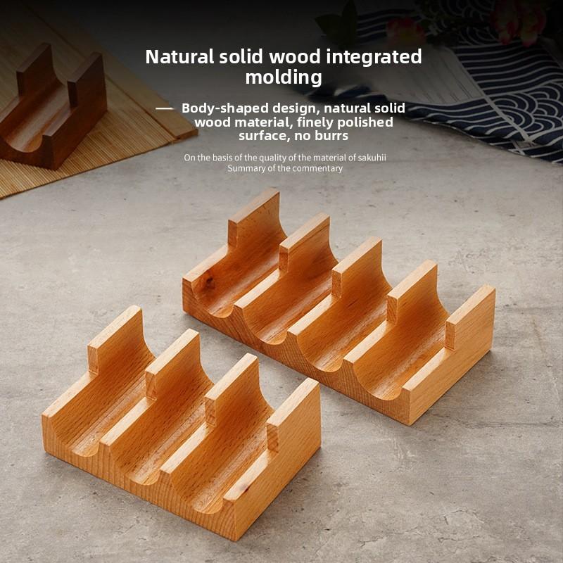 Handmade Wooden Sushi Plate With Divided Compartments For Japanese And French Cuisine Presentation