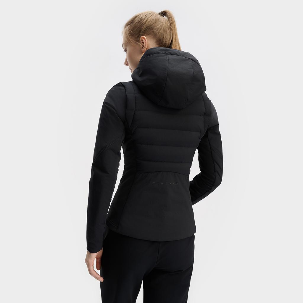 New FILA Fitness Down Jacket Women's Pitch Black A11W441904FBK