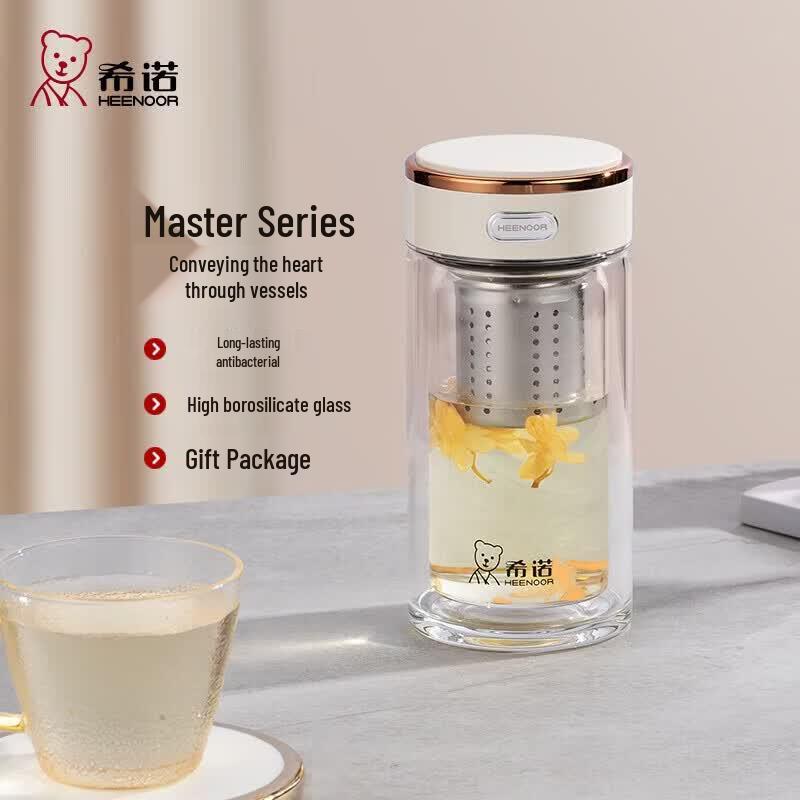 Heenoor Double-Layer Glass Tea Cup