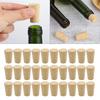 30 Pcs Wooden Beer Bottle Stopper Tapered Cork Stopper Natural Soft Wood Corks Reusable Cork Plug Kitchen Bar Supplies