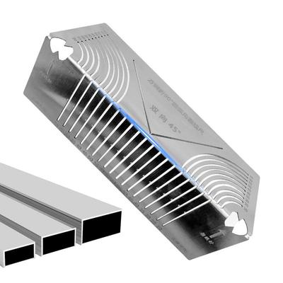 כלי סימון זוויתי גמיש מדויק לקורות מרובעות 20-100 מ"מ מדריך חיתוך יעיל לחיבור צינורות מתכת כלי מדידה של מתקין צינורות