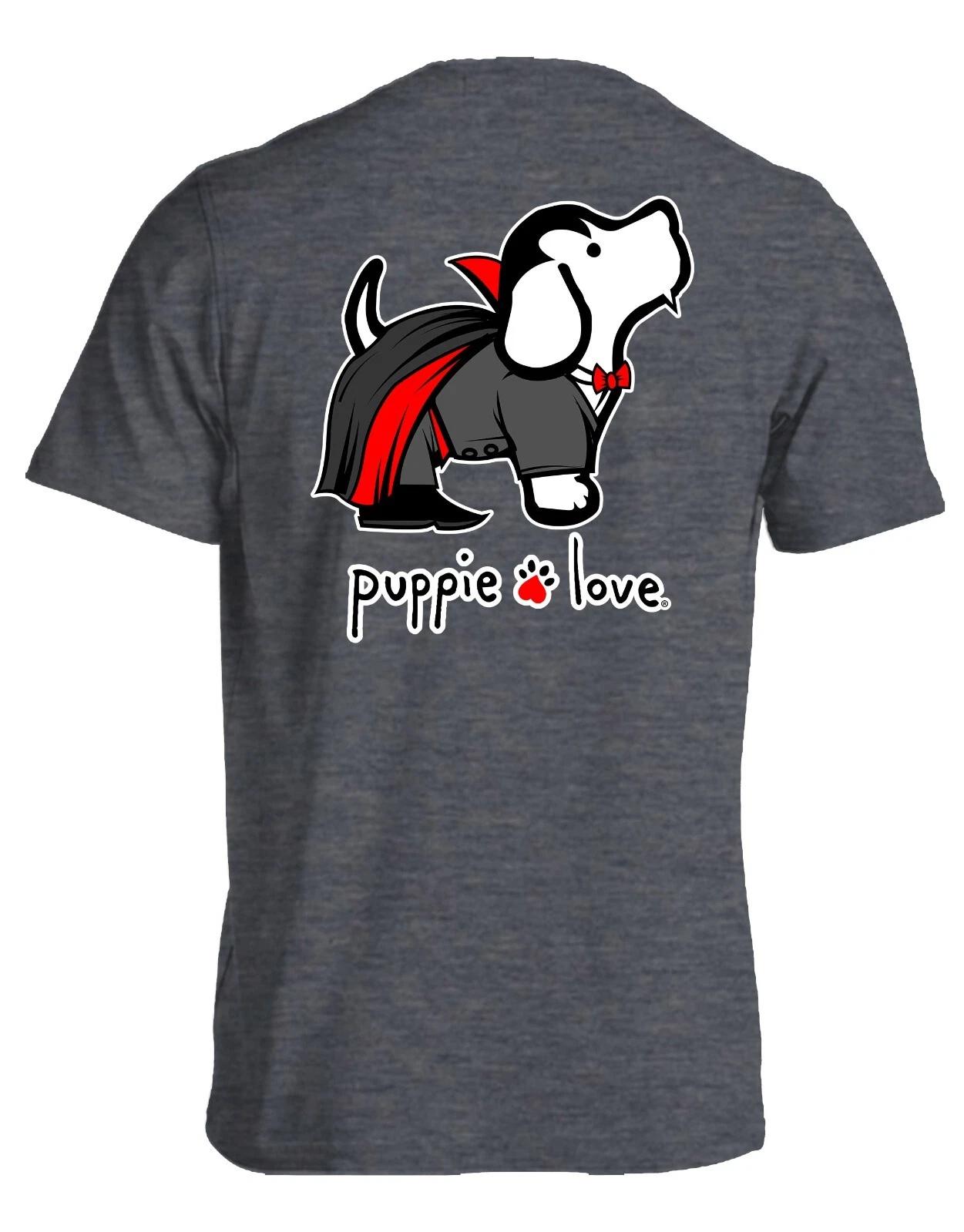 New PUPPIE LOVE DRACULA HALLOWEEN Pup T Shirt S