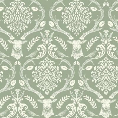 Arthouse Stag Damask Wallpaper