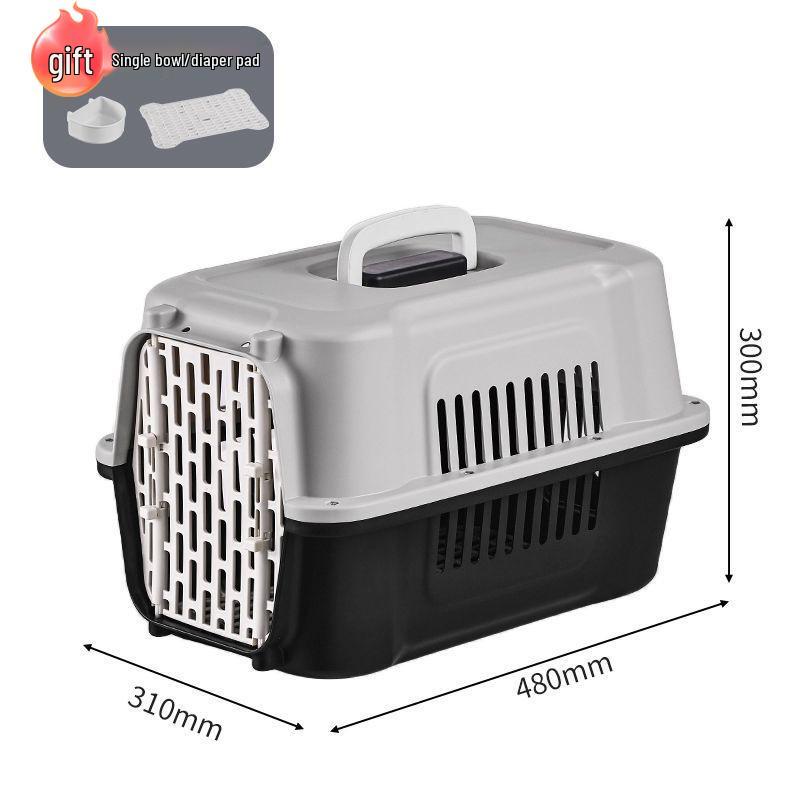 Pet Airline Carrier: Portable, Breathable Travel Cage for Cats and Dogs