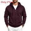 Casual Mens Fleece Hoodie With Zipper Pockets For Winter Outdoor Wear