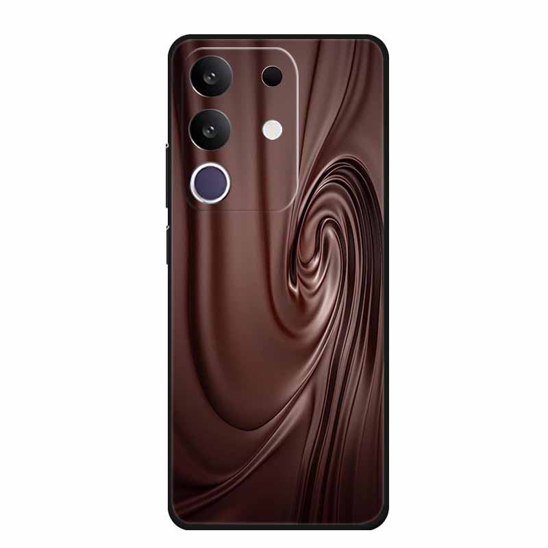 Phone Case For Vivo T4x 5G Y300T 2025 Case 6.72" Black Silicone TPU Soft Back Cover For Vivo Y29 4G Cases Y 29 Coque Funda Para