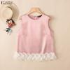 Women Casual Round Neck Elegant Sleeveless Tank Tops