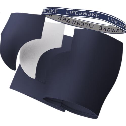 HLA [Space Capsule Pouch] Men's Underwear 25 New Pure Cotton 10A Antibacterial Boxer Briefs 3-Pack