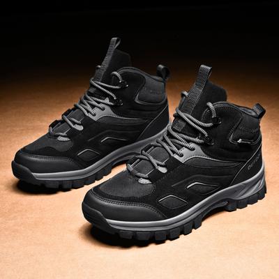 Men's Large Size Anti Slip and Wear-resistant High Top Outdoor Leisure Sports Shoes Hiking Shoes Hiking Shoes