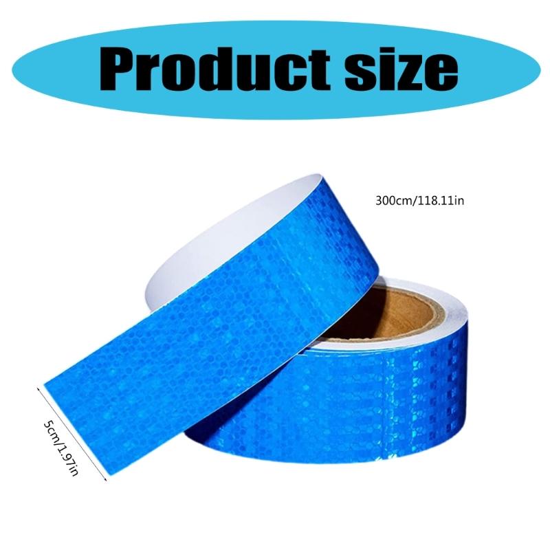 High Intensity Reflective Tape Self-Adhesive Reflector Tape for Vehicle Car Motorcycle Reflectors Sticker 2inch X 9.8ft