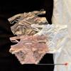 Lace Satin Low Waist Women's Briefs - Sexy French Style with Thin Straps