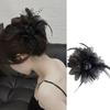 Flower Feather Girls Puffy Hair Claw Rope For Women Simple Temperament Scrunchies Ladies Hair Accessories