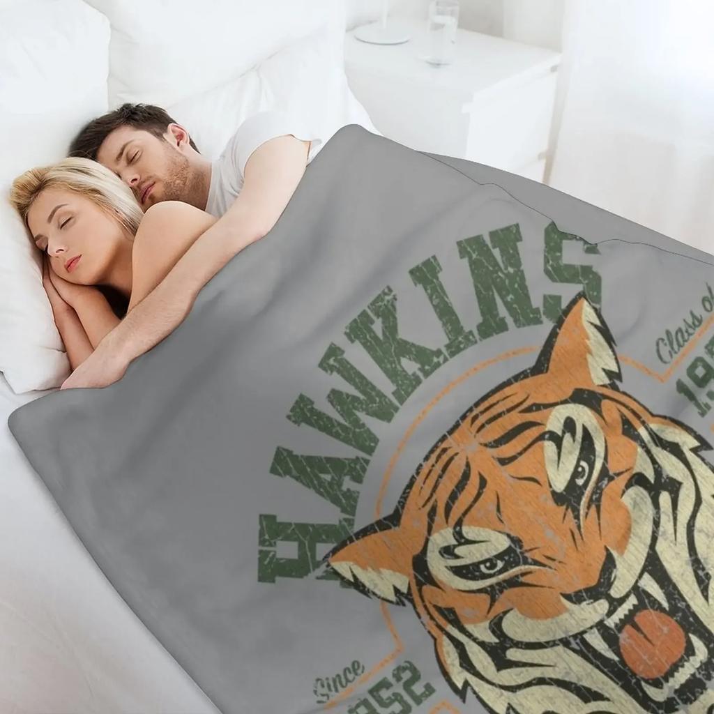 Hawkins High School 1983 Throw Blanket Plush Flannel christmas gifts Stuffeds Blankets Personalized Gift Designers Blankets