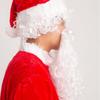 Children Adult Makeup Realistic Cosplay Props Santa Claus Beard White Wig Christmas Accessories