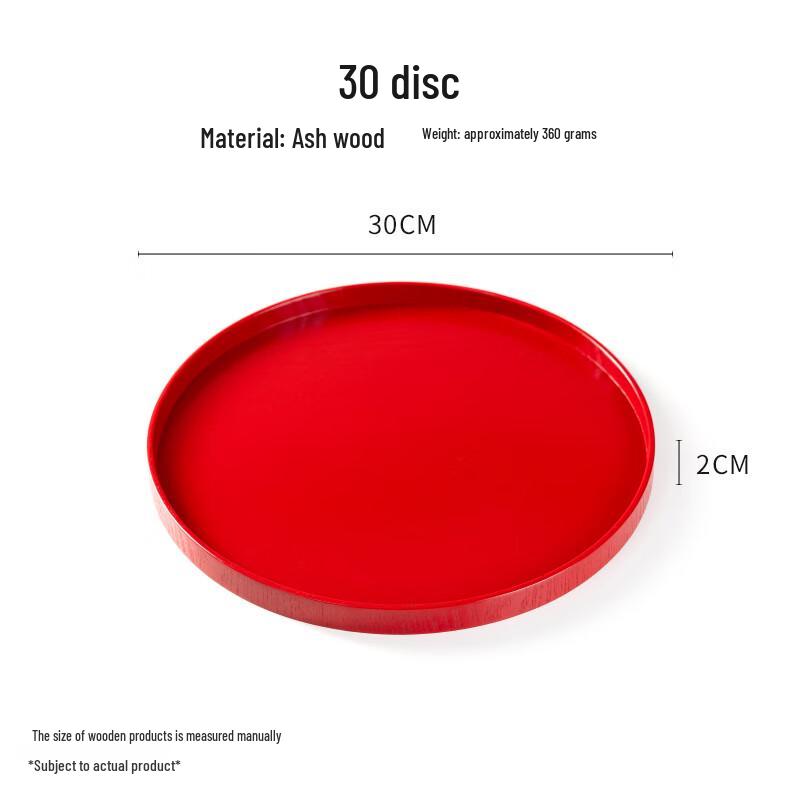 ME Creative Wooden Round Serving Tray
