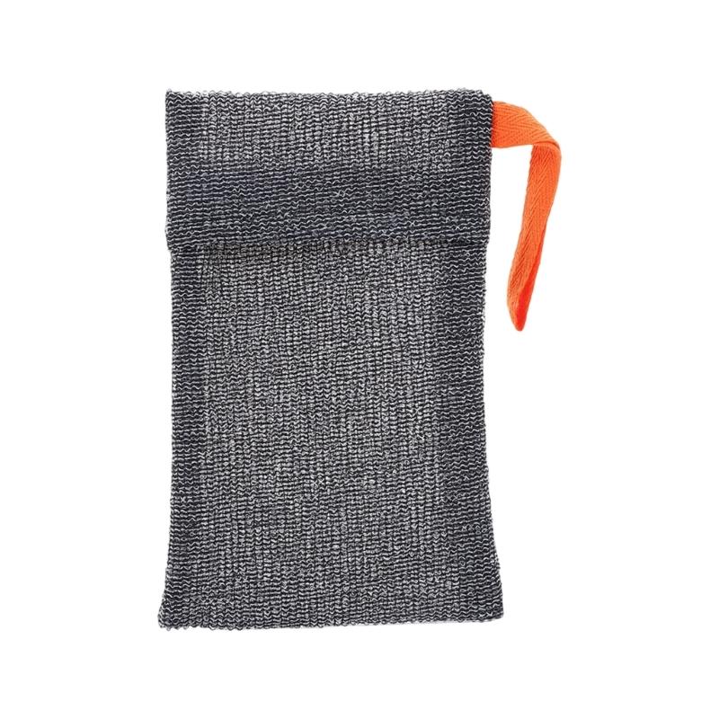 Reusable Soap Holder Exfoliating Mesh Soap Pouch Bath Accessories Hanging Loop for Space Saving Durability Nylon Mesh