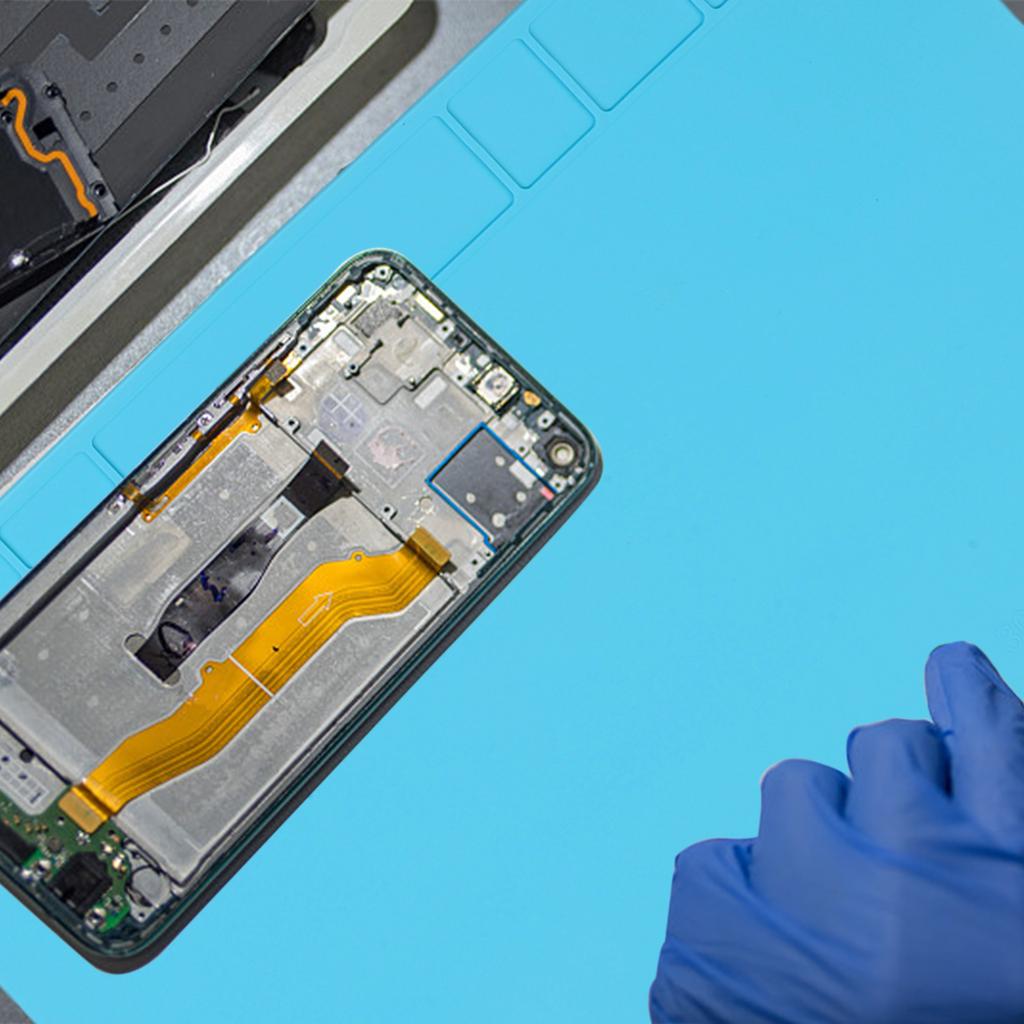 Pad Heat Insulation Mat Sections Design 1-2mm Thickness Silicone Soldering Accessory Station Desk Pad Dustproof