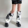 Faux Furs Leg Warmers for Women Thermal Plush Boot Covers Toppers Cuffs for Winter Fashion and Party Costumes Streetwear