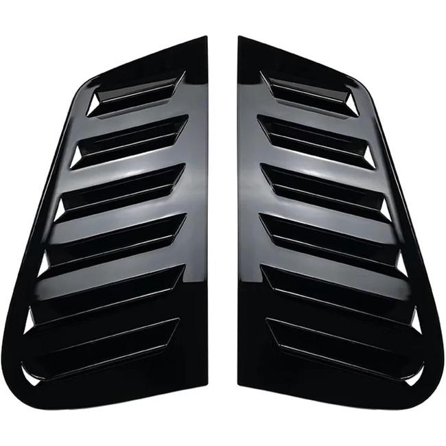 Rear Window Louver Shutter Compatible with Volkswagen Golf 4 MK4 1997-2006 Side Air Vents Shutter Cover Trim Exterior Accessories(Carbon Fiber