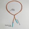 Retro Geometric Turquoise Double Pendant Velvet Leather Y-shaped Women's Necklace