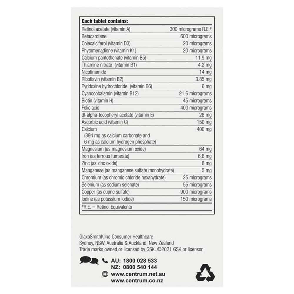 Centrum For Women 90 Tablets