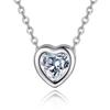 Classic Heart-Shaped Eight Hearts and Arrows Zircon Necklace for Women - Japanese and Korean Style Jewelry