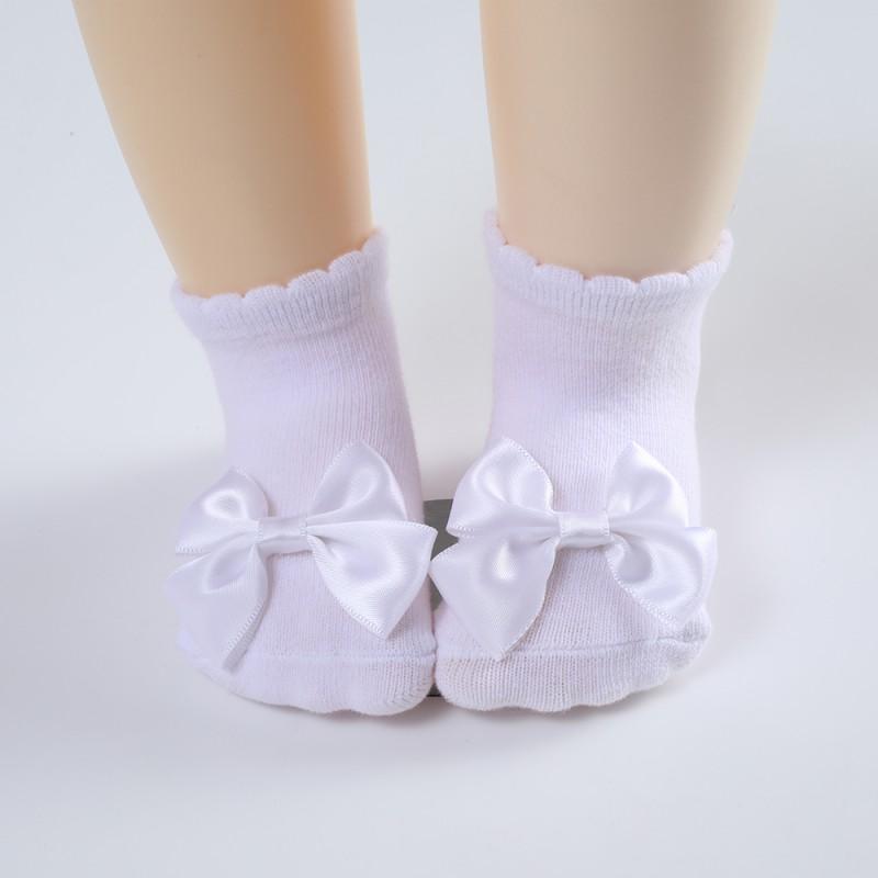 5 Paare/los Baby Socken 0-12 Monate Baumwolle Kinder Socken Cartoon Print Bögen Mädchen Nette Neugeborene Junge Kleinkind Kinder Socken