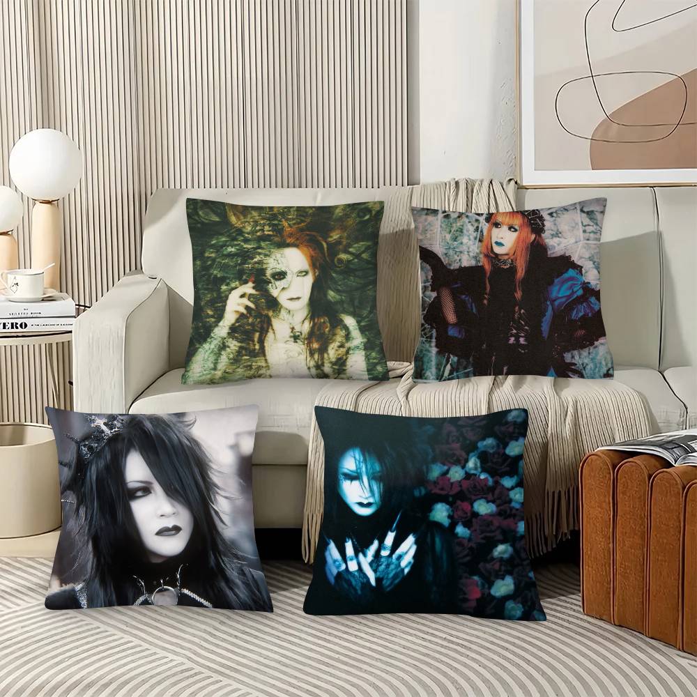 1Pc V-Visuals R-Rocks Band Malices Mizesr Pillow Case Fashion Square Pillowcase Bedroom Sofa Room Ins Decoration Leisure