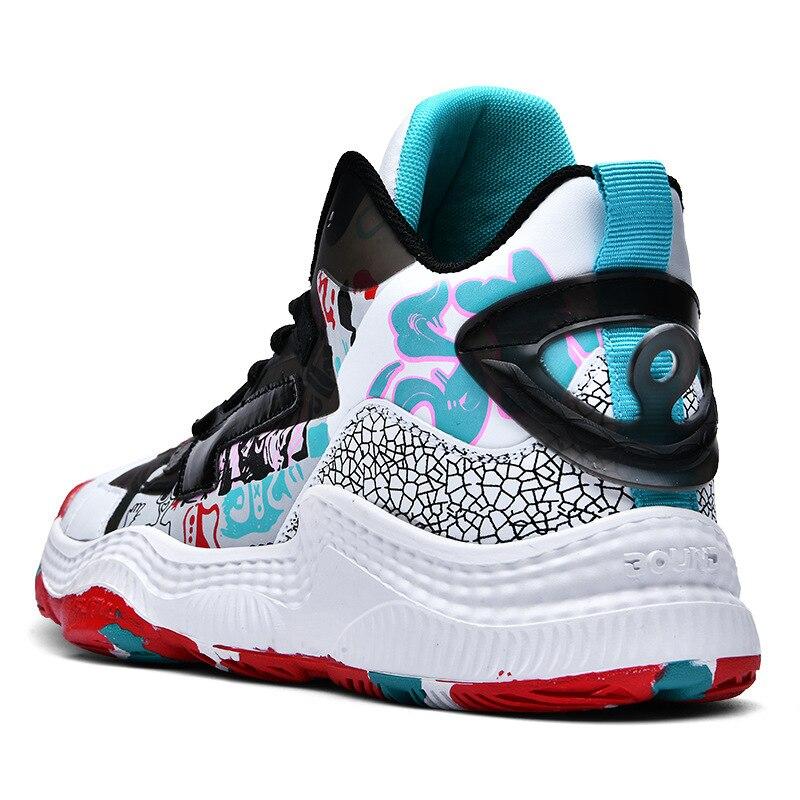 Новые мужские баскетбольные кроссовки дышащие противоскользящие высокие баскетбольные — фото 4