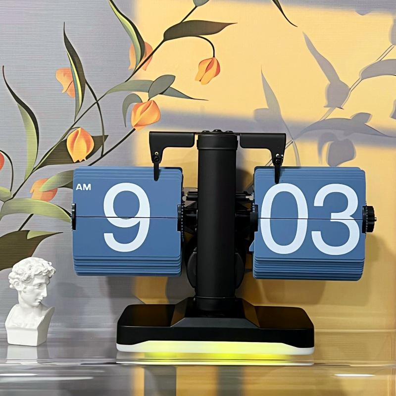 European Retro Flip Clock: Simple Desktop & Wall Design