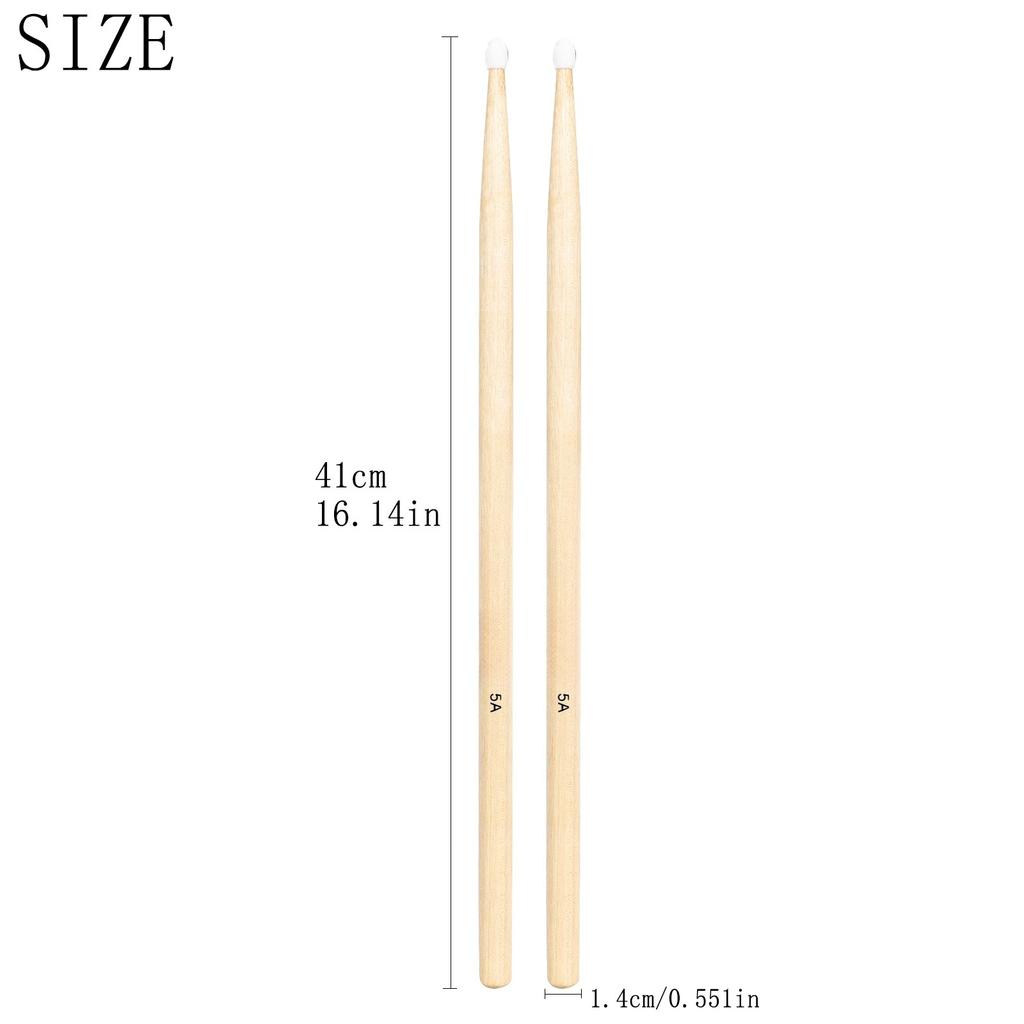 Drumstick Maple Drum Sticks 5A 7A Drum Mallets Professional Wooden Percussion Musical Instrument Accessories Parts