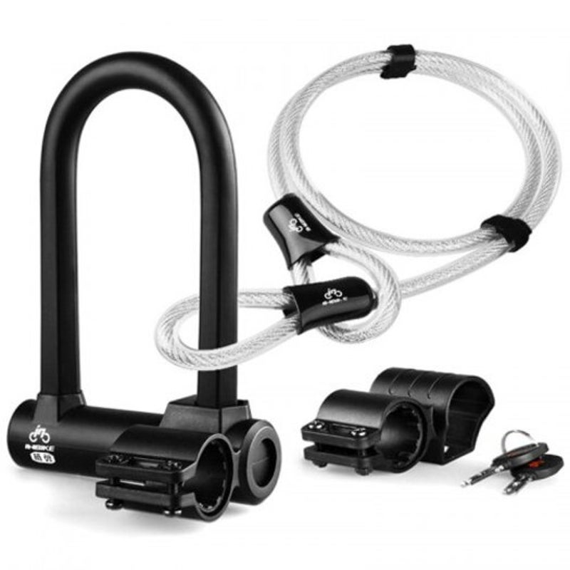 Locks & Security Bicycle Anti Theft U Lock Black