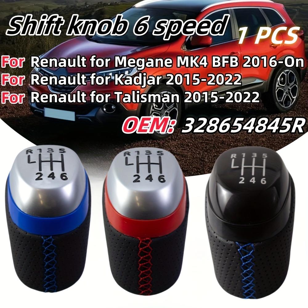 1pc PU Leather 6 Speed Car Manual Gear Shift Knob Stick Lever for Renault for Megane MK4 BFB 2016-On/ for Kadjar 2015-2022