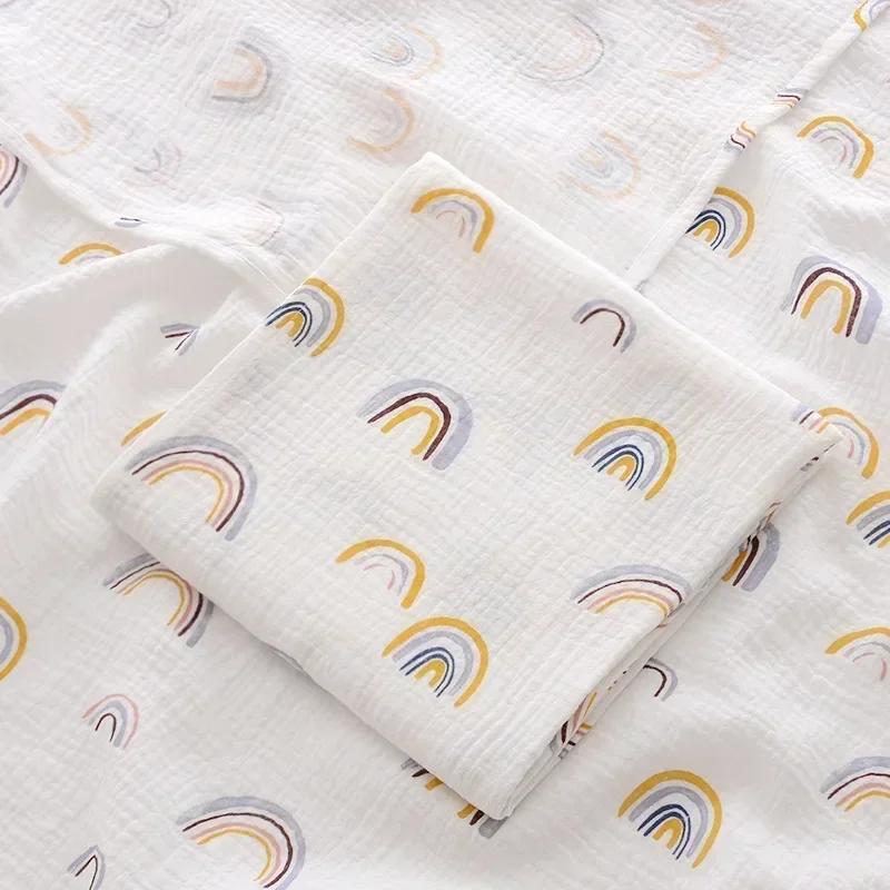 Newborn Summer Thin Blanket - Baby Swaddle Wrap & Bedding Quilt Square Receiving Blanket & Stroller Blanket Practical Baby Stuff