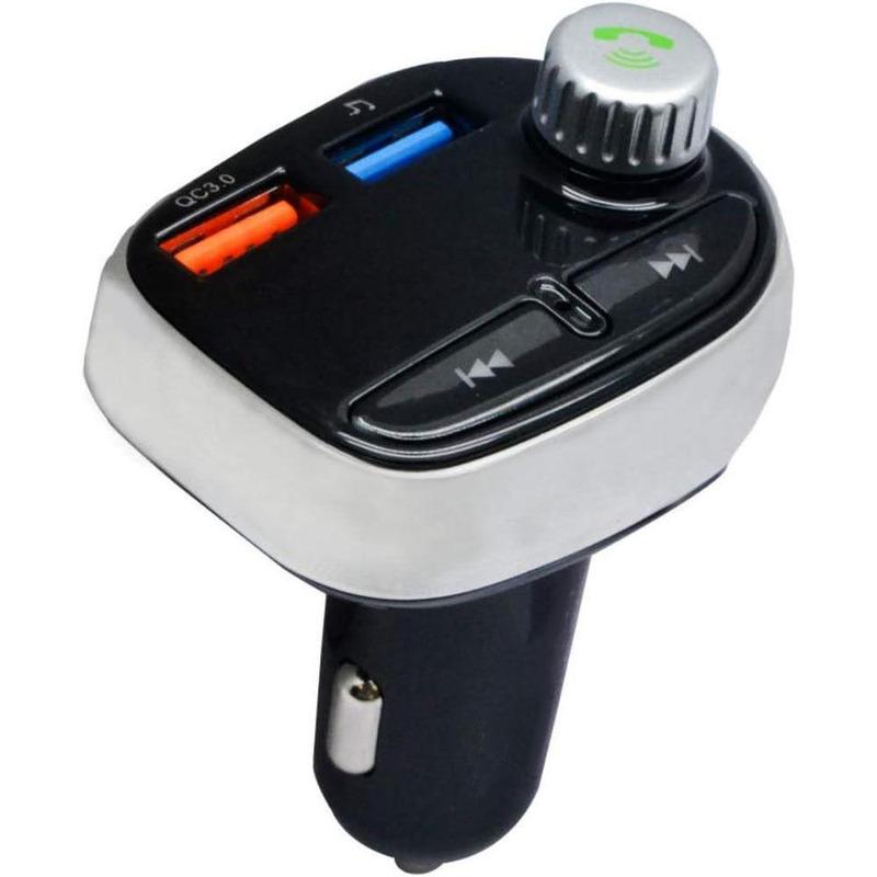 Bluetooth FM Transmitter and Car Audio Adapter for most vehicles with a 12V power supply Bluetooth FM transmitter