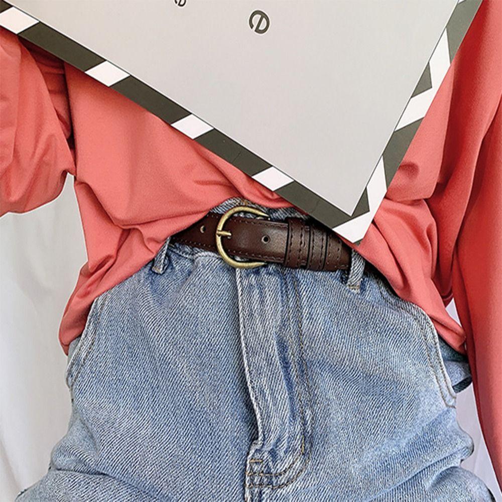 Retro Style Fashion Waistband PU Leather Belt New Women Belt  for Girl Dress