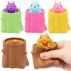 Squirrel Squeeze Toys Evil Squirrel Decompression Squirrel Cup Rubber Fidget Toy Interactive Weird Stress Relief Anxiety Autism