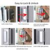 Aluminium Alloy Home Door Reinforcement Lock Defender Security Stopper Hardware