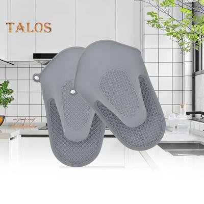 1 Pc Hand Clip High Temperature Resistance Non-Slip Reusable Creative Household Kitchen Silicone Microwave Mitten Kitchen Gadgets
