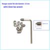 Stainless Steel Faucet Handle with M5 Hex Socket Screw for Kitchen/Bathroom Washbasin – Hot/Cold Water Accessory